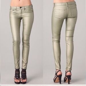 Rag & Bone Metallic Coated Skinny Jeans New no tag,size 25